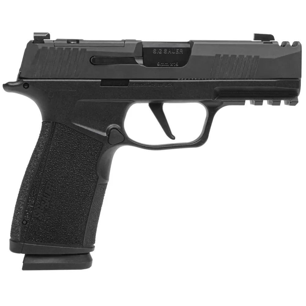 SIG SAUER P365 MACRO COMP 9MM PSTL BLK, 2-17RD MAGS, OPTC RDY, 3.1" BBL COMP'D